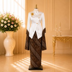 Home kebaya satin premium